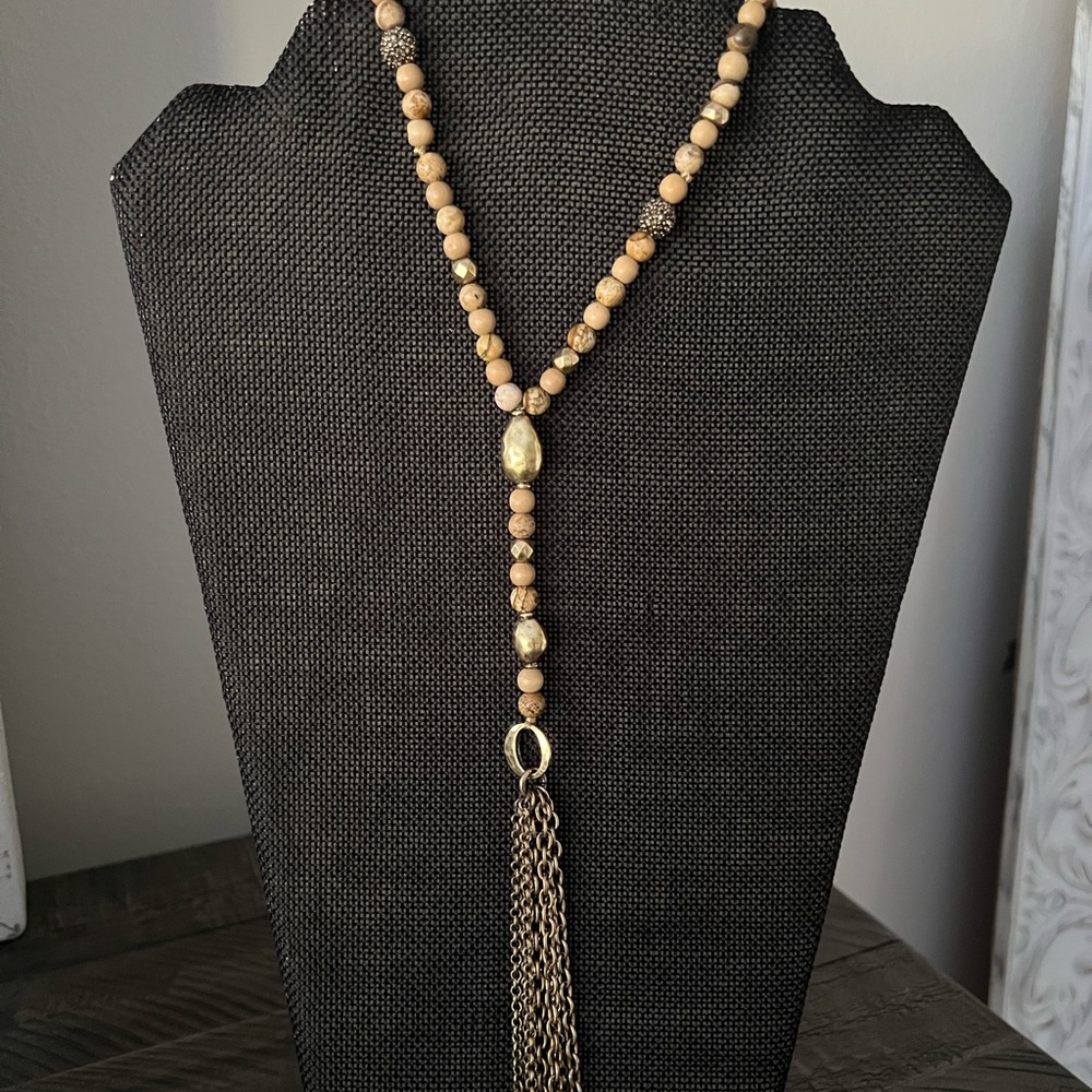 Lucky Brand Earth Tones Bead Necklace